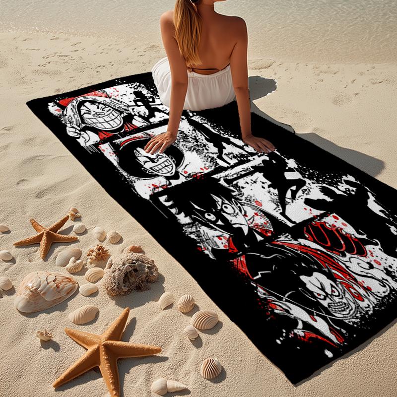 pirate Adventure Beach Towel, Super Soft Microfiber, Gift for Her/Him, Birthday, for Pool, Beach, Travel, Home Decor Fan gifts