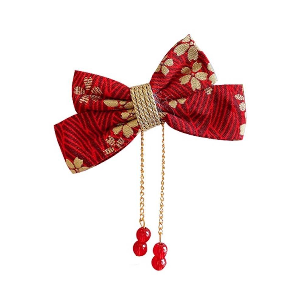 Hair Accessories Bowknot Bow Hair Hoop Chinese New Year Hairpins Kids Chinese Hair Clips Hair Rope