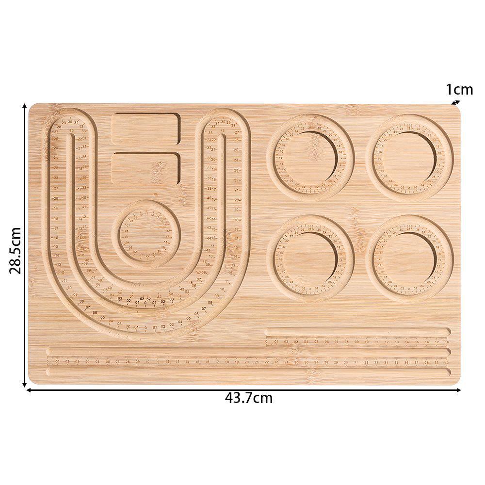 Original Pine Wood Beading Design Plate for DIY Necklace Bracelet Display and Accessories