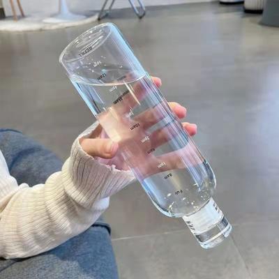 Portable Transparent Sport Leak-Proof Large Capacity Travel Cup Drinking Bottle