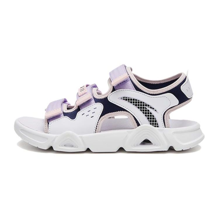 

Anta Antiskid Durable Childrens Sandals Kids Sandals White Purple Blue A322326962H-1