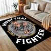 Wettkampfsport Muay Thai Print Teppich für Schlafzimmer Wohnzimmer Bettseite Sofa Bodenmatte Moderne Heimdekoration Bereichsteppich