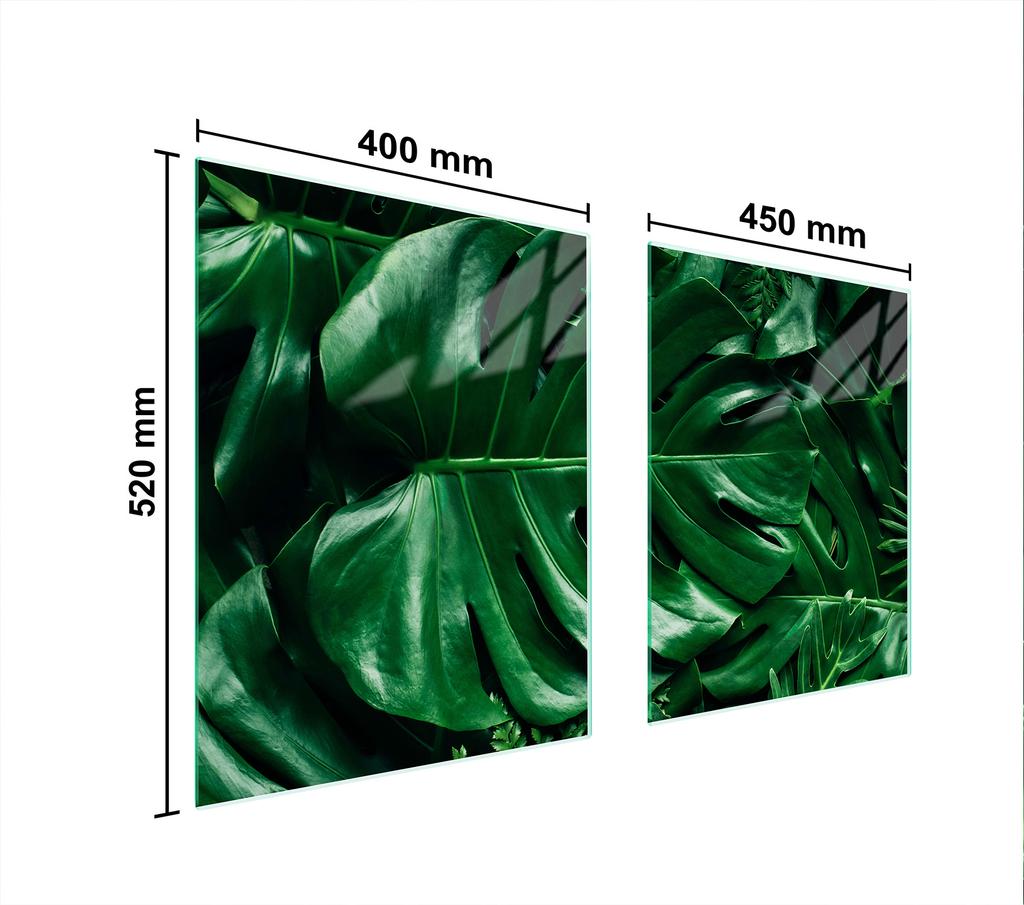 SZKLANA PŁYTA OCHRONNA NA KUCHENKĘ 85x52 MONSTERA