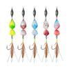 5Pcs Fishing Metal Spinners Lures with Sharp Hooks 360-Degree Rotating Wobbler Jigging Spoon Lures Fishing Accessories