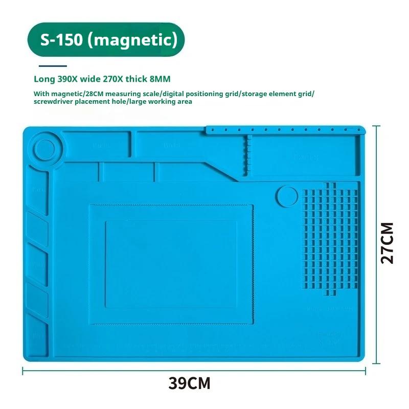 ZEXEF Coussin de Réparation Isolation Résistant à la Chaleur Station de Soudure Tapis de Soudure en Silicone Coussin de Travail Plateforme de Bureau pour Station de Soudure