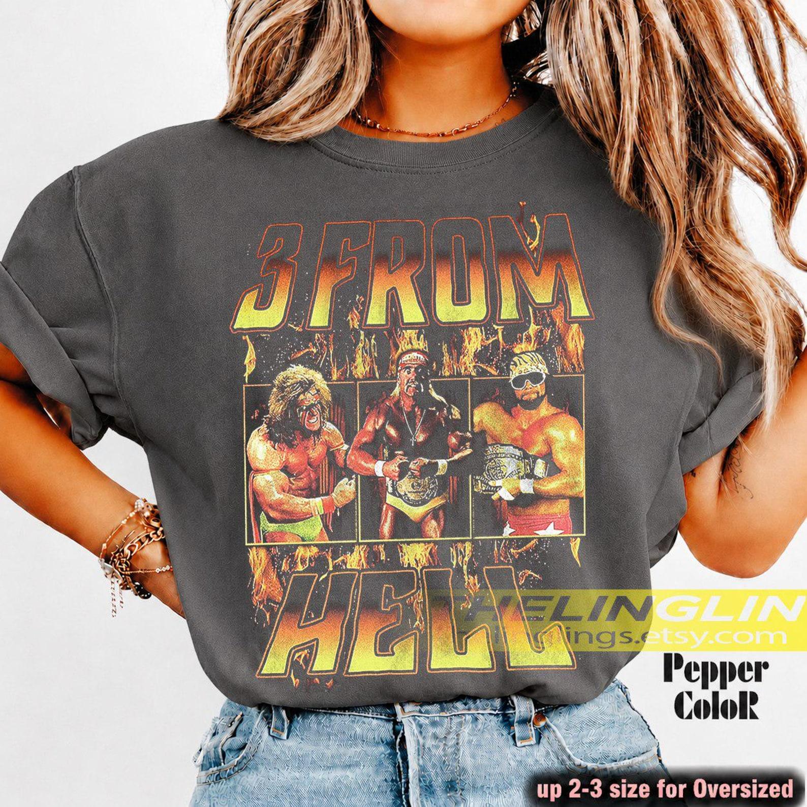 Hulk Hogan Unisex T-Shirt, Randy Savage, Ultimate Warrior Tee, Funny Wrestling Fan Gift FD 3XL