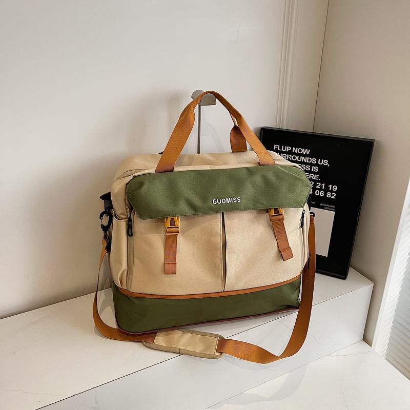 Travel bag Large capacity women's trolley case Boarding bag Luggage bag Dry and wet separation Sports fitness bag Crossbody bag