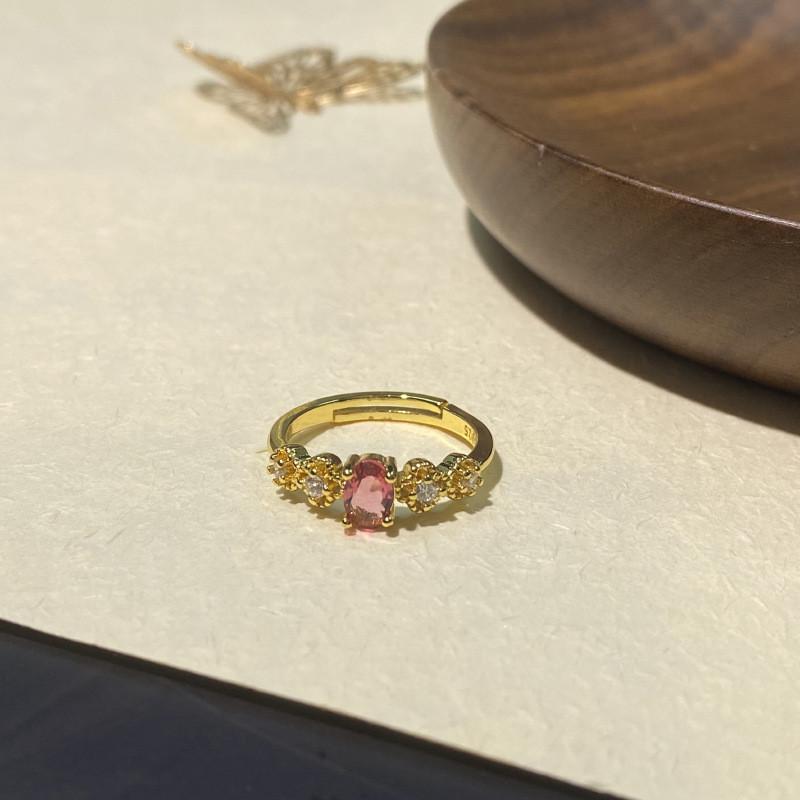 Vintage Style Geometric Adjustable Rings For Women Elegant Fashionable Copper Jewelry