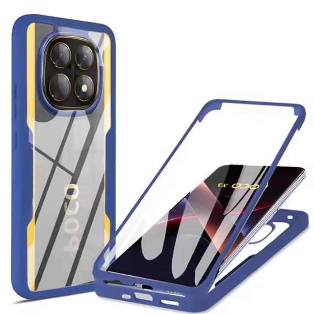 360 Full Cover Bumper Case For Poco X7 X6 Pro X5 X4 GT X3 NFC Funda For Poco F7 F6 F5 F3 M5 M6 Pro Screen Protection Phone Cover
