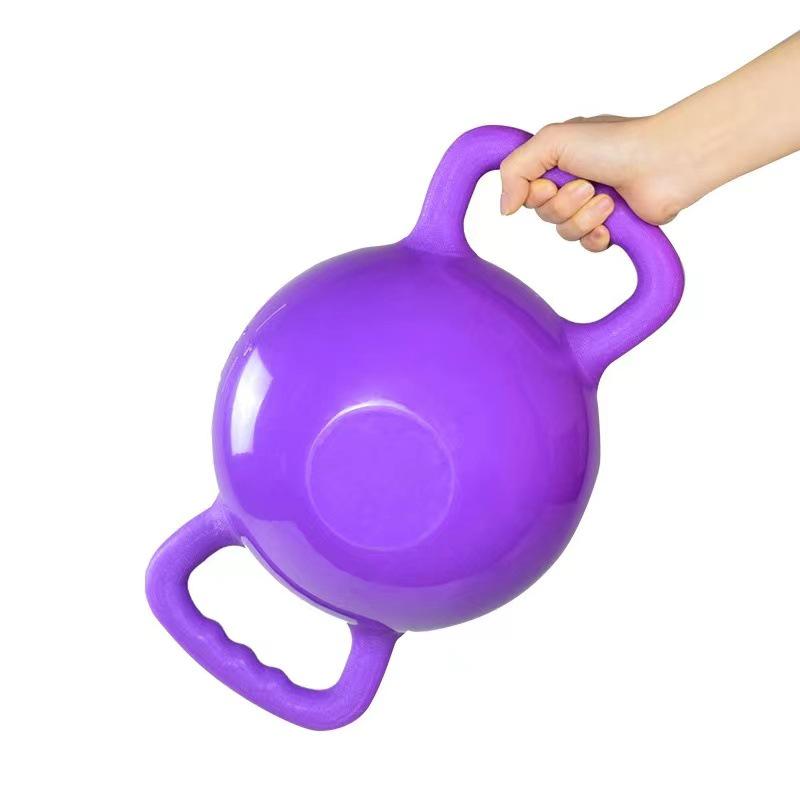 Verstellbare Doppelgriff Yoga & Pilates Kettlebell Hantel mit füllbarem Gewicht