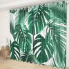 Green Plant Plantain Leaf Curtain Cloth Bedroom Living Room Balcony Blackout Curtain Office Hotel Thermal Insulation Curtain