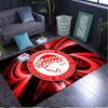 1 Stück Teppich Olympiacos FC Teamwappen Teppich, Stuhlteppich, Bereichsteppich für Büro Schlafzimmer Wohnzimmer Schlafzimmer, Fußmatten Dekoration Weihnachts-Fan-Geschenke