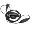 Walkie Talkie Headset Intercom 2 Way Radio Black Earphones Universal Audio Receiving System