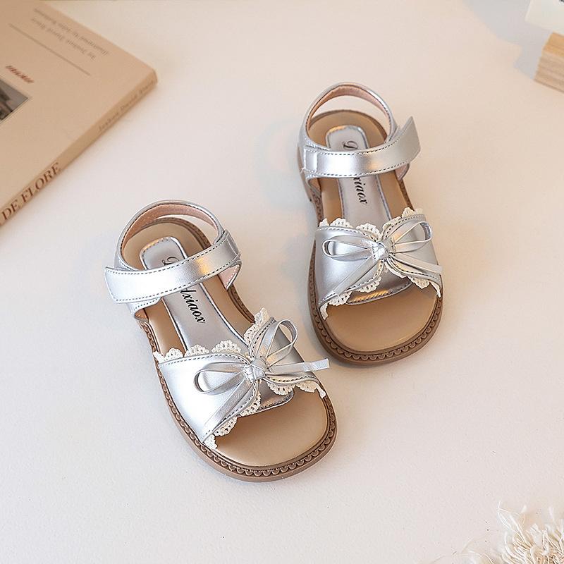 

Children s Anti-slip Shoes, Girls Breathable Shoes, Versatile and Fashionable 23 серебряный