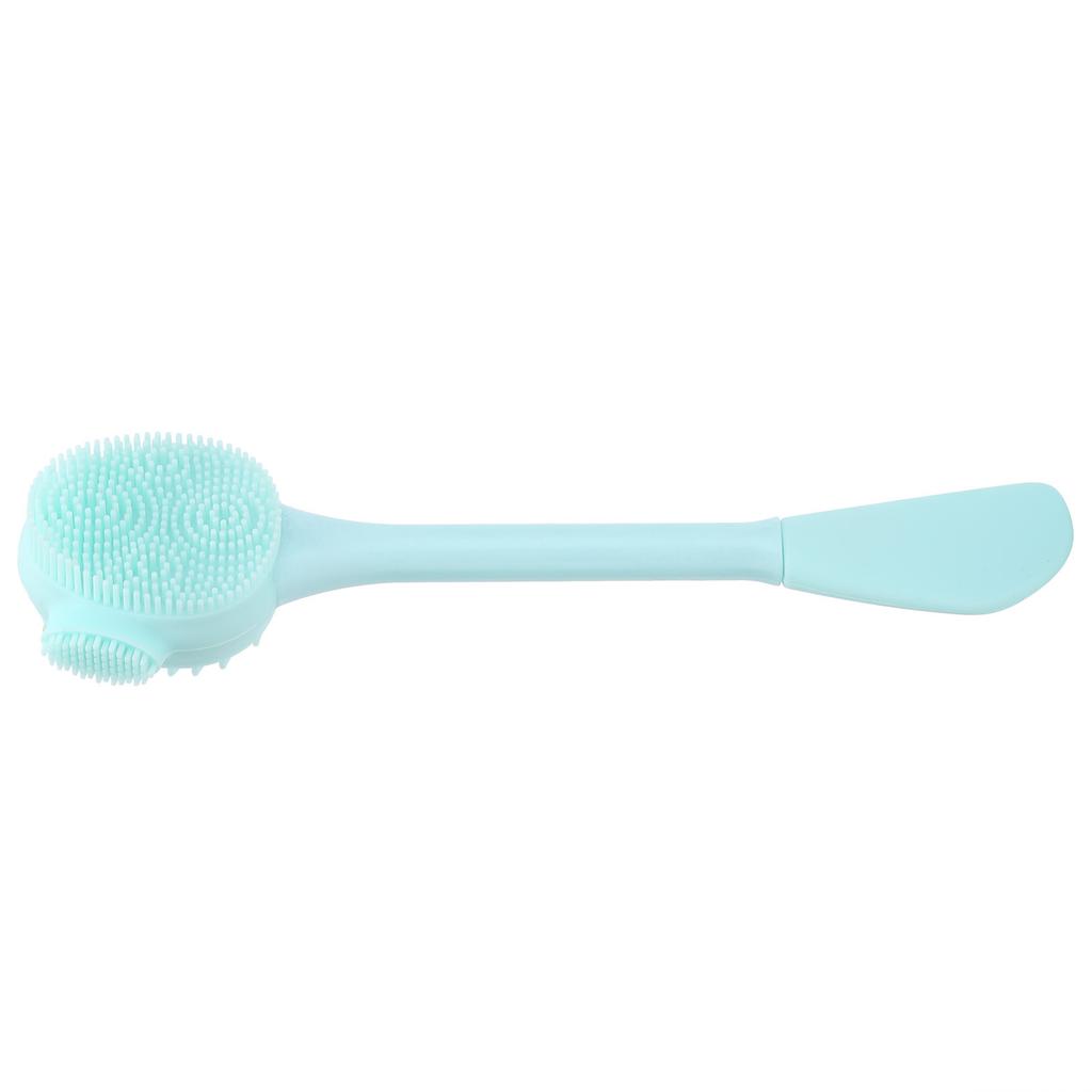 Handheld Silicone Face Cleaning Brush Mask DIY Mixing Stick Makeup Cleansing Brush(Green Double