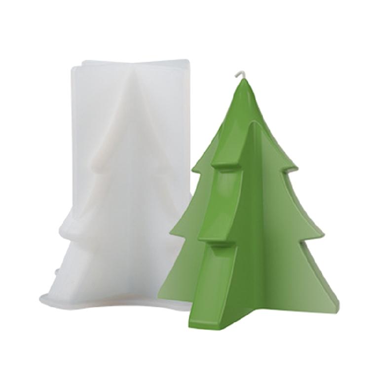 

Silicone Ornament Casting Molds for DIY Christmas Tree Shape Candle Making Mold