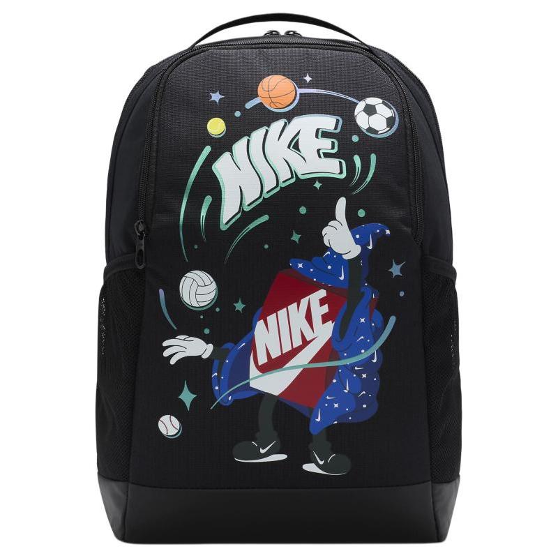 

Nike Polyester Backpack Regular Men s Black & White Lightweight Casual FN1359-010 белый/чёрный