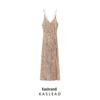 2024 Winter Women's European & American Style Slimming Sequin Sling Dress