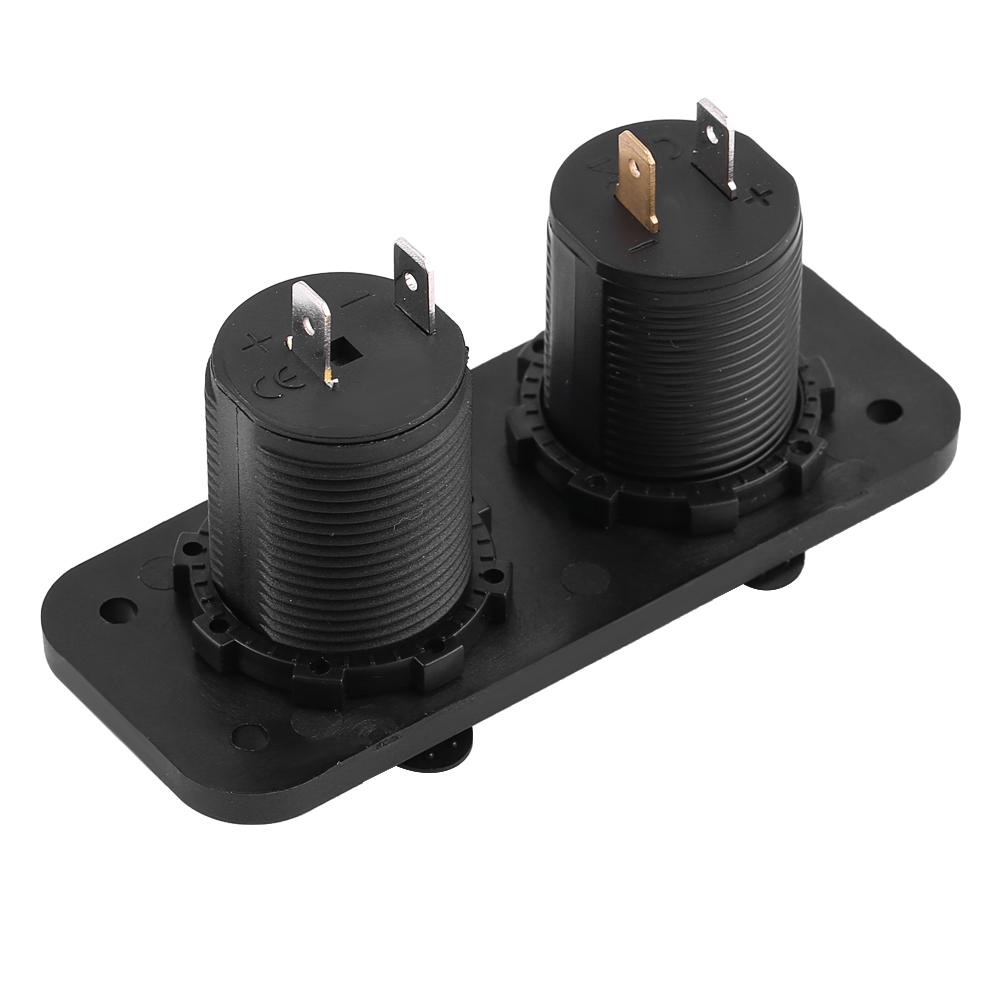12V Cigarette Lighter Power Socket Adapter 4.2A Dual USB Charger for Car RV Yacht Bus