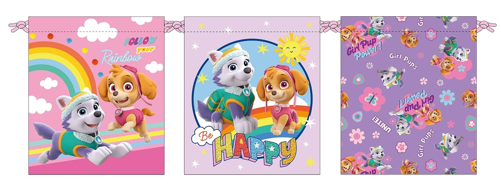 

KoohaCreate Набор из 3 сумок-кошелек Paw Patrol S размера розового цвета 120653 [Чехол для персонажей/аксессуаров]