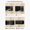 Cabinet Door Password Lock Drawer Lock 3 Hole 4 Inch Screw Installation/No Drill Adhesive Anti-Theft Security For Furniture