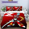 3Pcs Megaman Z Heroic Pose Bedding Set Soft Fabric Duvet Cover Pillowcases Home Christmas Xmas Halloween Gift 1 Duvet Cover 2 Pillowcase N119