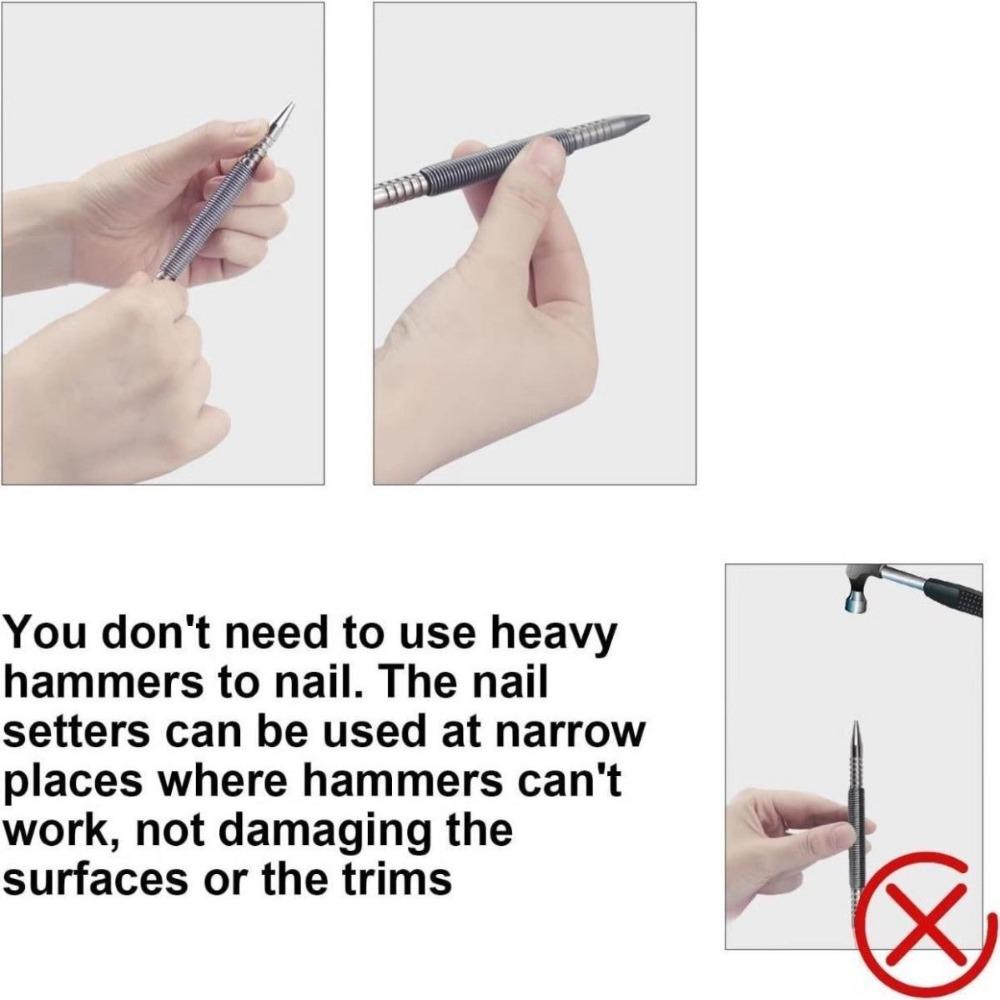 1/2Pcs 1/16&3/32inch Center Pin Punch Double Head Center Holes Punch Woodwork Drill Bit