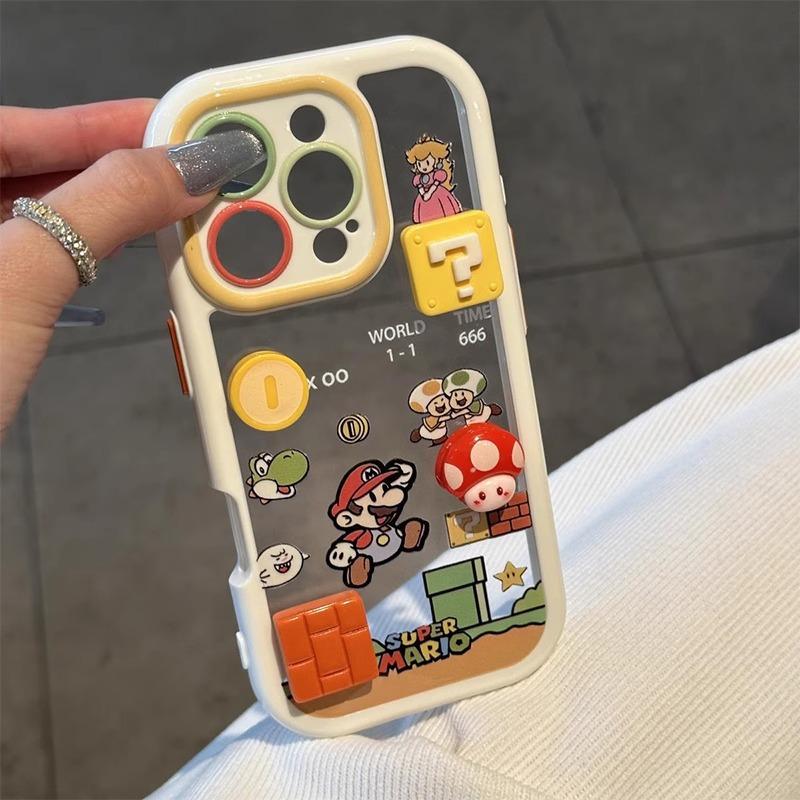 Game Mario for Apple 16 Phone Case for IPhone 14 Cartoon for IPhone 15 Anti Drop 13 Creative 12