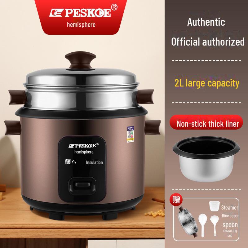 Hemisphere Old-Fashioned Mechanical Rice Cooker with Non-Stick Aluminum Inner Pot
