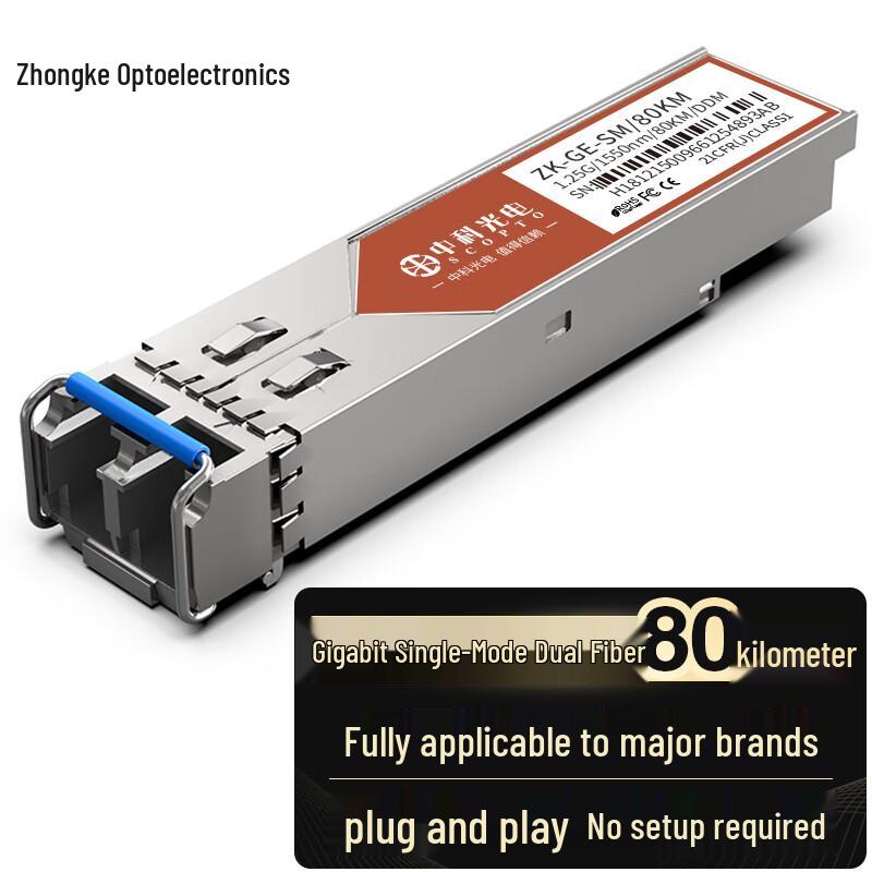 Zhongke Optoelectronics 1.25G SFP Fiber Optic Transceiver