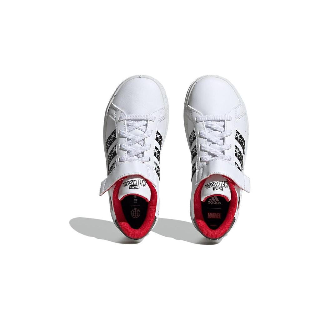 Marvel Spider Man X Adidas Neo GRAND COURT Low Top Kids' Skateboarding Shoes White Red Kids' IG7168