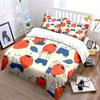 "Cartoon Cat Strawberry Decor Set" Bedding Set with 1 Duvet Cover 2 Pillowcases Single Double King Queen, Gift