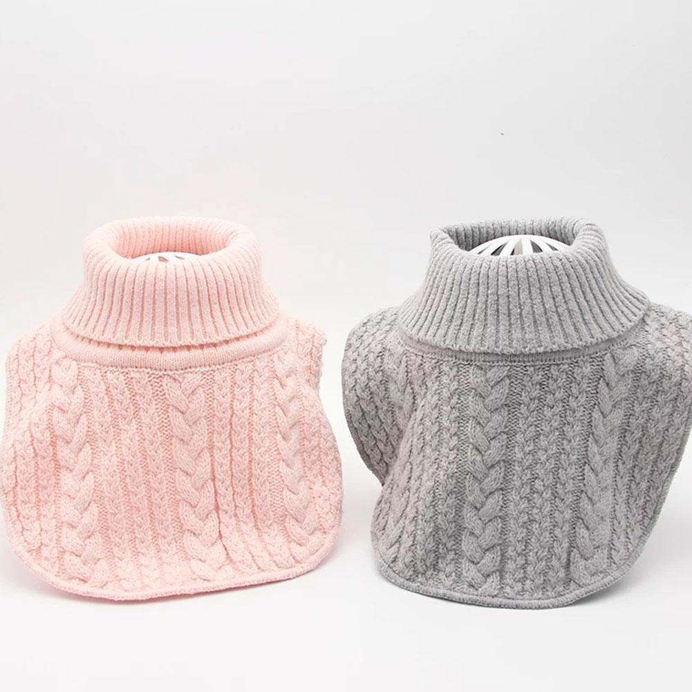 Detachable Knitted Mock Turtleneck Fake Collar For Kids Winter Warm Unisex Pullover Dickey False Collar for Photos School Party