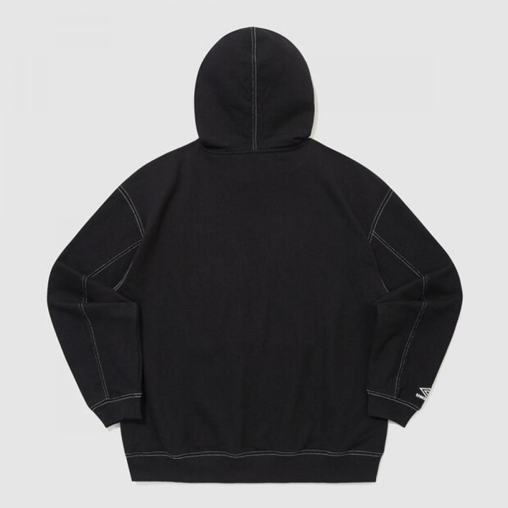Umbro Men Crispy Taslan Solid Hoodie T shirT Black Ur321chd96