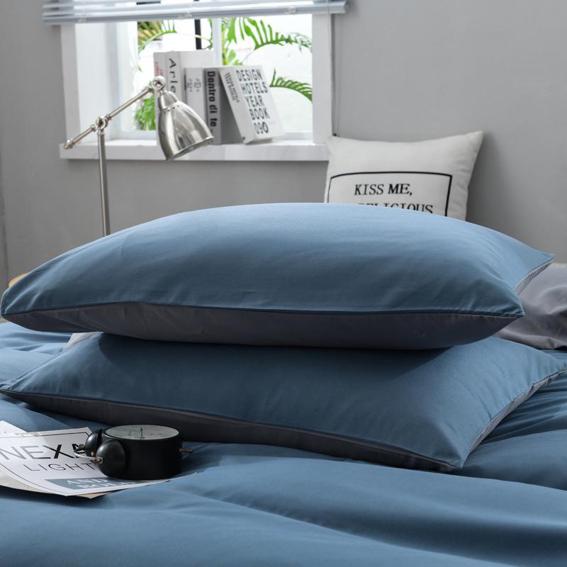 Nordic Simple Solid Color Pillowcase Set - 47x74cm (Pair)