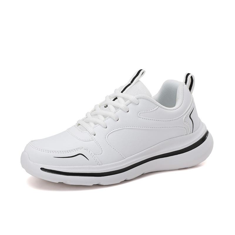 Ladies spring new waterproof leather surface soft sole casual sports shoes women's shoes sports light and comfortable running shoes