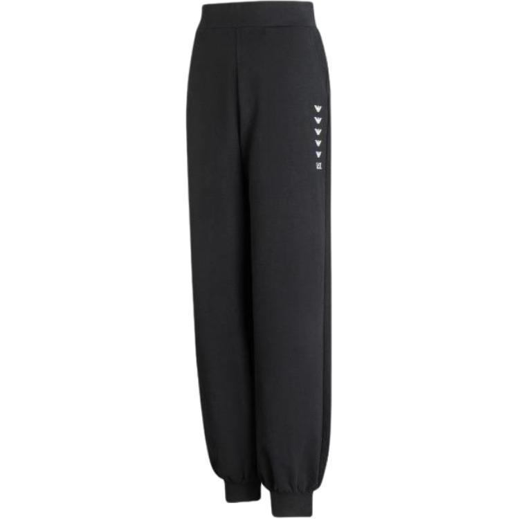 Emporio Armani EA7 Logo Casual Tapered Sports Pants Women pants Black 6RTP68-TJPLZ-1200