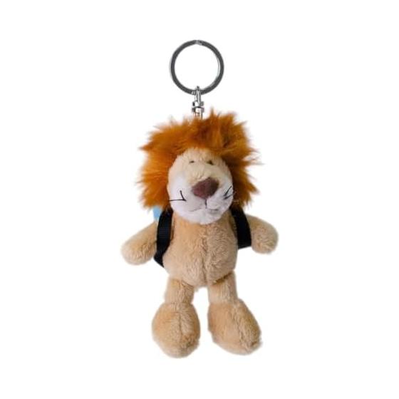 [Niki] OUTDOOR PRODUCTS Keychain Lion 10cm Backpack Blue Kids W6 x D6 x H10cm