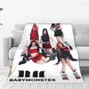 Babymonsters KPOP Flanellen Deken Geweldige Plaid Dekens voor Thuis 200x150cm Spreien,