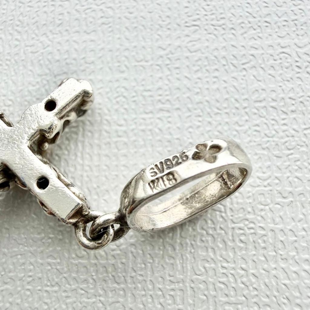 Used [Rare] love&hate love&hate cross pendant top cross