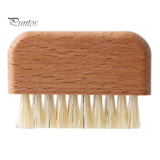 Bristle Nail Brush Solid Wood Gentle Cleaning Tool Removes Stains Convenient Nail Cleaning Brush for Hands Nails