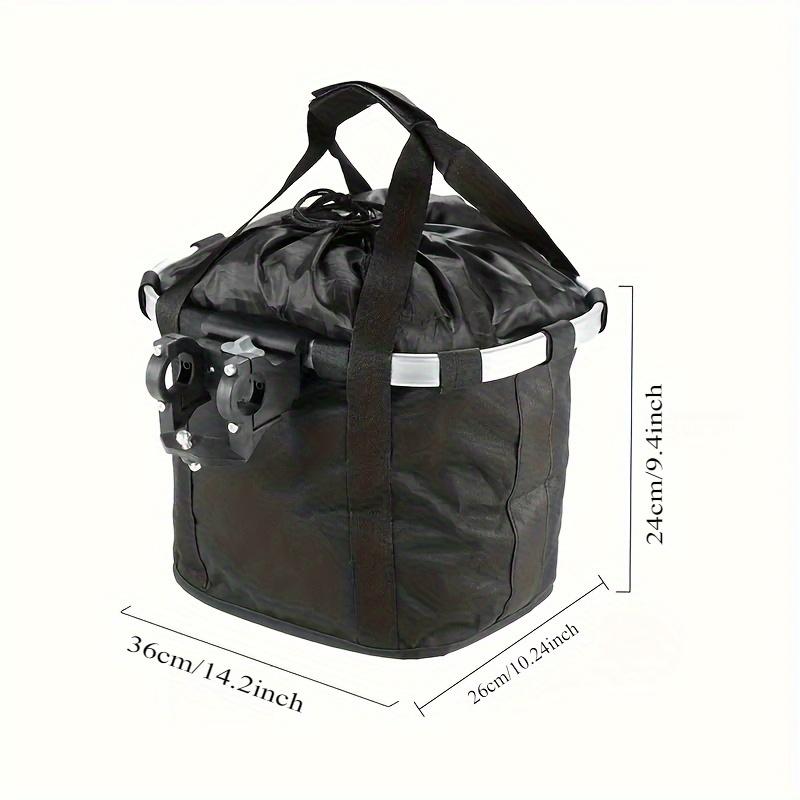 

Корзина для велосипеда для активного отдыха, ремень для собаки, легкая съемная сумка на руль чёрный