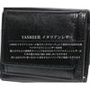 [Berkut] black trifold wallet italian leather men's ladies genuine leather Tanned leather compact wallet tri-fold Thin large capacity wallet