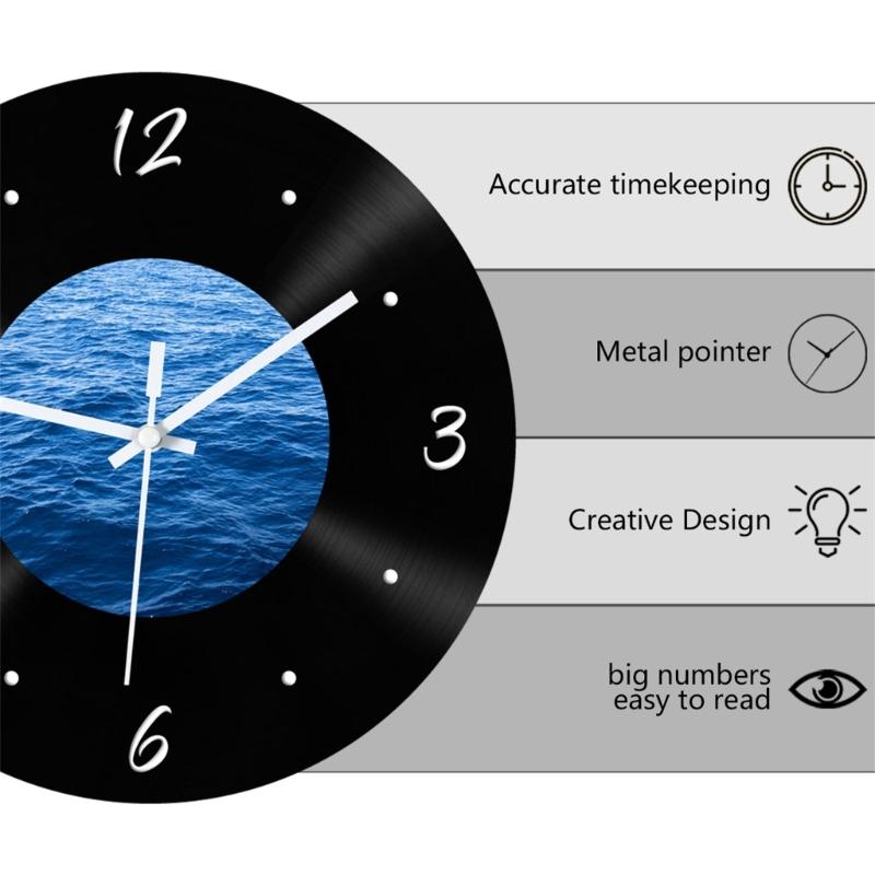 Wall Decors Vintage Silents Clock Aesthetic Perfect For Living Room Bedroom Coffee Shop