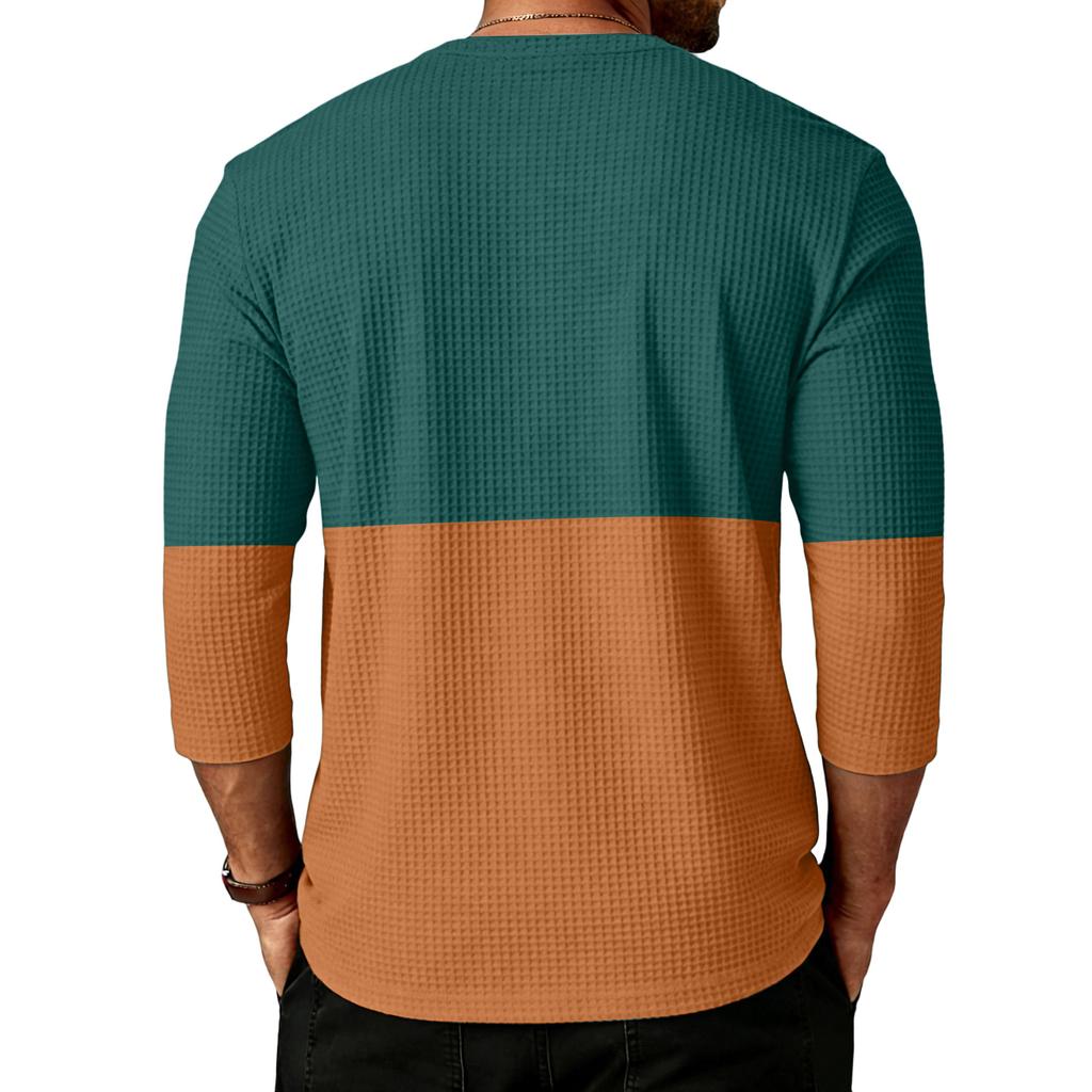 Herren Langarm Strick Rundhals Pullover Lässig Lockerer Schnitt Leichte Atmungsaktive Oberteil für den Alltag
