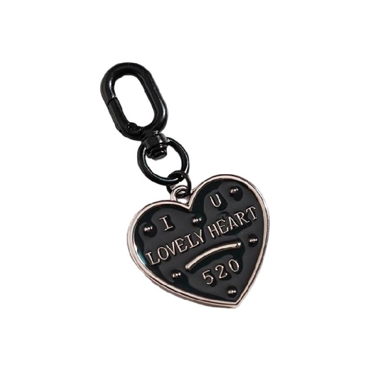 Artistic Vintage Star Heart Keychain Cute Cartoon Star Heart Resin Ornament Sturdy Decorative Home Office Decors