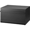 Tower 1858 Bread Case, Drawer-Type, 2-Tier, Black, Dimensions: Approx. 45cm W X 34.5cm D X 29.5cm H