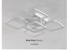 Acrylic Square Ceiling Light with Stepless Dimming for Living Room, Hotel, or Bedroom