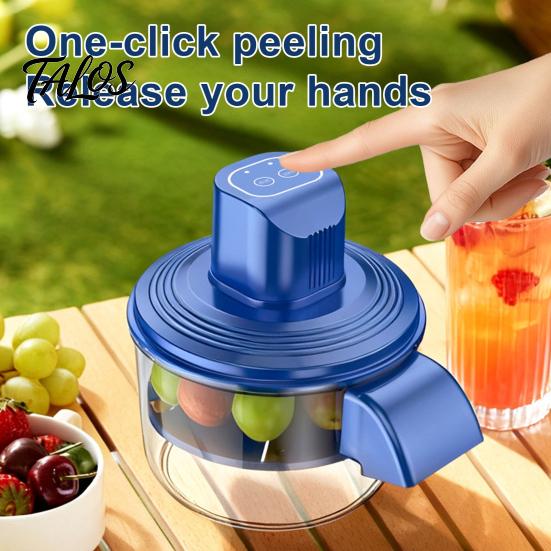 Kitchen Gadget for Fruit Electric Grape Peeling Machine, USB Rechargeable Peeler, Portable Automatic Vegetable Peeler Skin Remover Tool Countertops