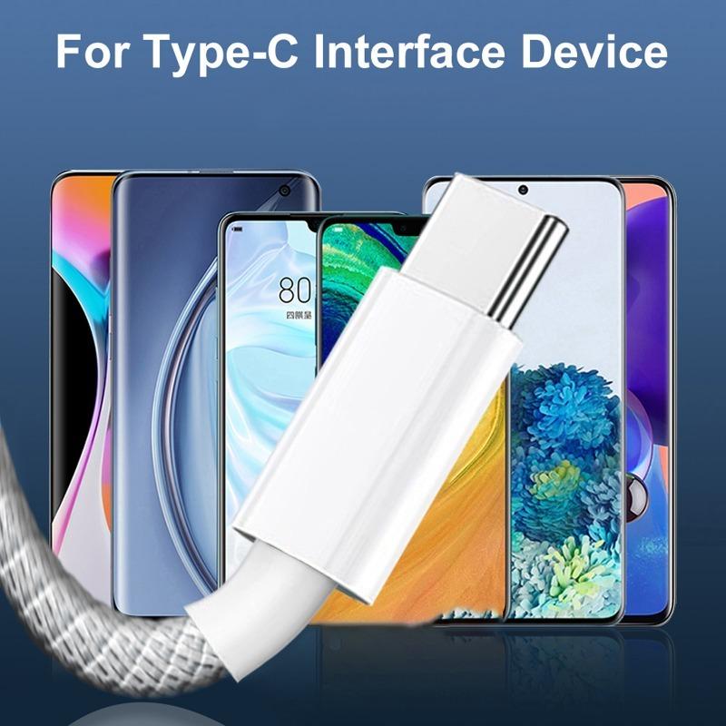 USB C To Type C Data Cables PD Quick Charging Charger Cord Sturdy Nylon Braided Dual Type-C Wire for iPhone 15 Pro Max 16 Pro